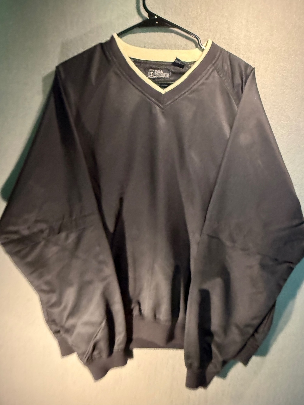 PGA Tour Black Wind & Water Resistant Pullover Sweater Size M